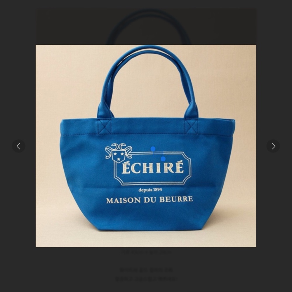 Echiré Maison du Beurre French Butter Tokyo Bakery cotton canvas mini tote bag